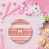 サンゴストライプ礁 ペーパープレート (パーティー)