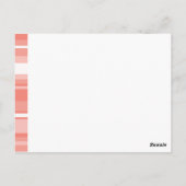 サンゴストライプ礁 ポストカード (裏面)