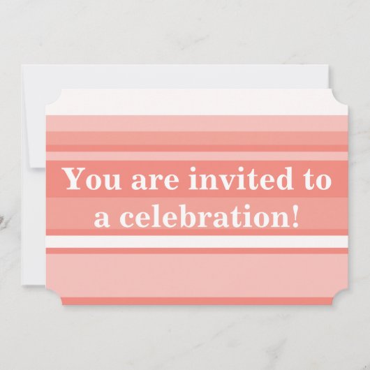 サンゴストライプ礁 招待状 (正面)