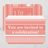 サンゴストライプ礁 招待状 (正面/裏面)