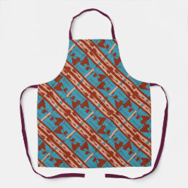 サンゴターコイズ錆地中海の斜タイル エプロン