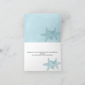 サンゴダカ（ヒトデ）, ウェディング フォト 感謝カード (内部)