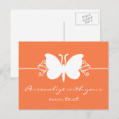 サンゴチョウが渦巻くはがき ポストカード (正面/裏面)