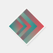 サンゴティール（緑がかった色）シェード スタンダードカクテルナプキン (角)