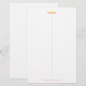 サンゴデイジー 便箋 (正面/裏面)