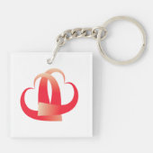 サンゴハートの抱擁 キーホルダー (裏面)