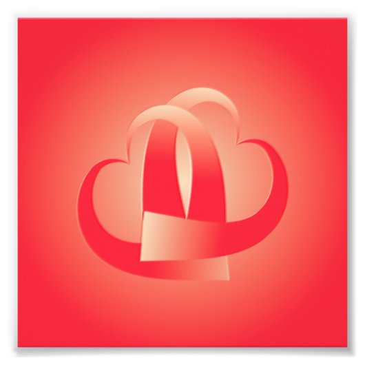 サンゴハートの抱擁 フォトプリント            (正面)