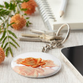 サンゴバラの花と楽譜 キーホルダー (側面)