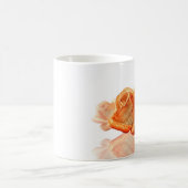 サンゴバラの花と楽譜 コーヒーマグカップ (中央)