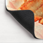 サンゴバラの花と楽譜 マウスパッド (コーナー)