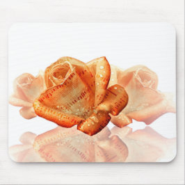 サンゴバラの花と楽譜 マウスパッド
