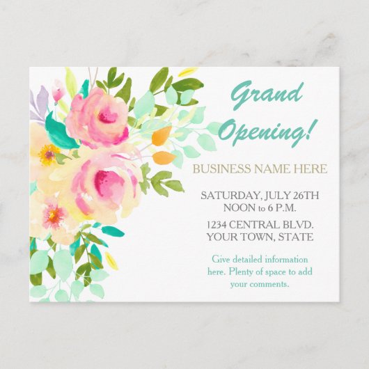 サンゴバラフローライベント事業推進 ポストカード (正面)