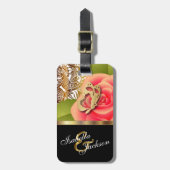 サンゴバラフローラデザイン |カスタマイズ ラゲッジタグ (正面縦)