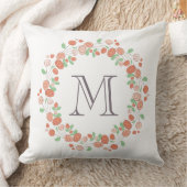 サンゴバラリースモノグラム クッション (ブランケット)