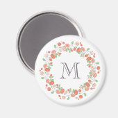 サンゴバラリースモノグラム マグネット (正面/裏面)