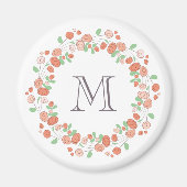 サンゴバラリースモノグラム マグネット (正面)