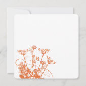 サンゴバラワイルドフラワーズ結婚式招待状 招待状 (裏面)