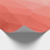 サンゴバラ幾何メッシュグラデーションパターン ラッピングペーパー (角)