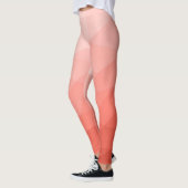 サンゴバラ幾何メッシュグラデーションパターン レギンス (左)