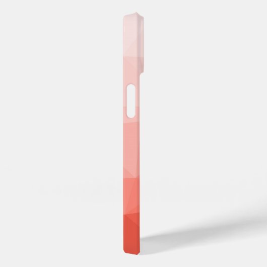 サンゴバラ幾何メッシュグラデーション模様モノグラム Case-Mate iPhoneケース (裏面 / 右)