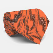 サンゴバラ木炭グレー抽象芸術パターンアート ネクタイ (ロール)