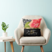 サンゴバラ結婚のデザイン – パーソナライズ クッション (椅子)