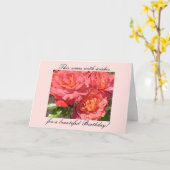 サンゴバラ カード (黄色い花)