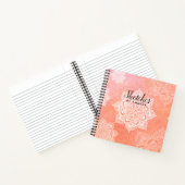 サンゴパーソナライズされた曼荼羅のスケッチ ノートブック (内部)