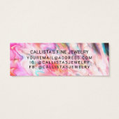 サンゴパールオパールグリッタードリップスイヤリングディスプレイ (裏面)