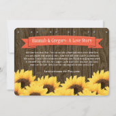 サンゴヒ素朴マワリが日付カードを救う セーブザデート (裏面)