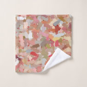 サンゴビーズ絵を描（ばちゃばちゃ）跳ねる5050 バスタオルセット (ウォッシュタオル)