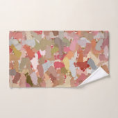 サンゴビーズ絵を描（ばちゃばちゃ）跳ねる5050 バスタオルセット (ハンドタオル)