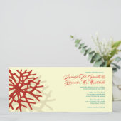 サンゴビーチ海リーフ結婚式招待状 招待状 (スタンド正面)