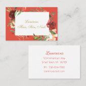 サンゴフェミニンとブルゴーニュのフローラ枠 名刺 (正面/裏面)