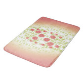 サンゴフローラデザパターン（の模様が）あるイナー バスマット (アングル)