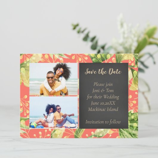 サンゴフローラ写真結婚式の日付を保存 セーブザデート (スタンド正面)