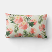 サンゴフローラ水彩腰椎装飾用クッション ランバークッション (裏面)