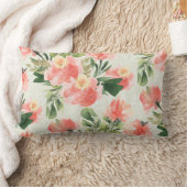 サンゴフローラ水彩腰椎装飾用クッション ランバークッション (ブランケット)