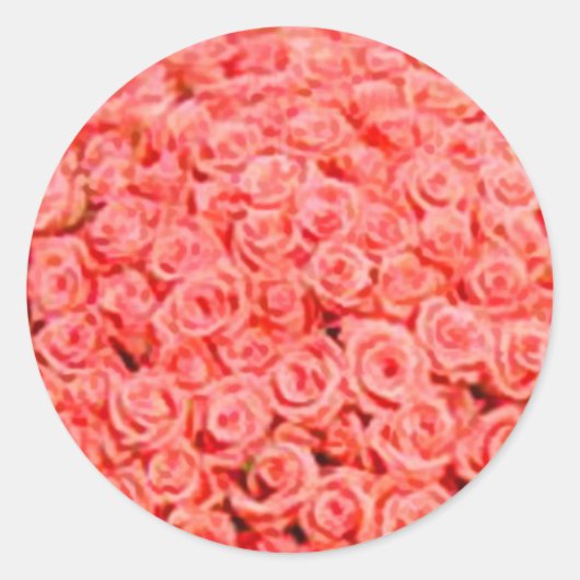 サンゴフローラ結婚封筒用シールシール ラウンドシール (正面)