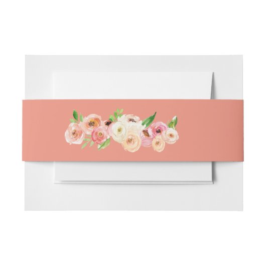 サンゴフローラ結婚式招待状ベリーバンド 招待状ベリーバンド (正面例)