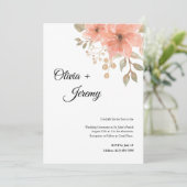 サンゴフローラ結婚式招待状 招待状 (スタンド正面)