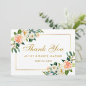 サンゴフローラ結婚金ゴールドサンキュー サンキューカード (スタンド正面)