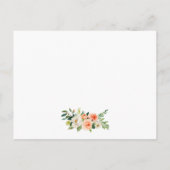 サンゴフローラ結婚金ゴールド詳細挿入カード ポストカード (裏面)