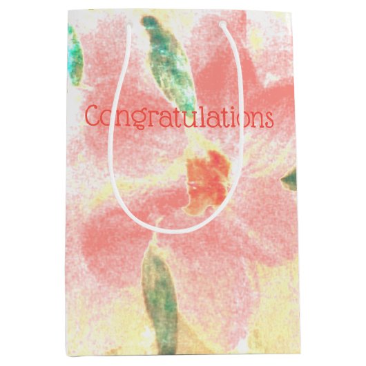 サンゴフローラ（黄色） ミディアムペーパーバッグ (正面)