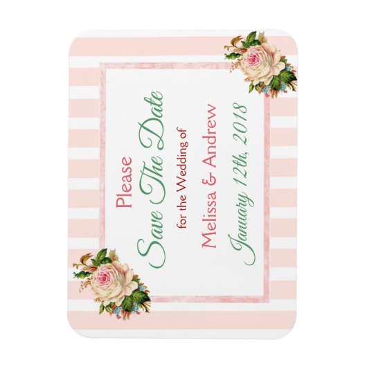 サンゴフローラSave the Date 結婚's Magnet マグネット (縦)