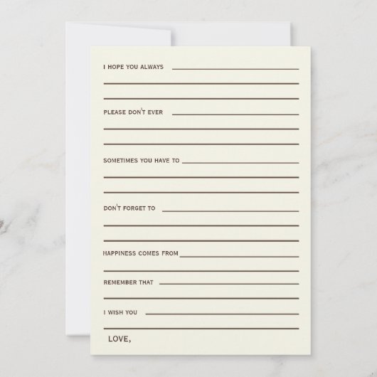 サンゴブライダルシャワーアドバイスとウェルウィスカード 招待状