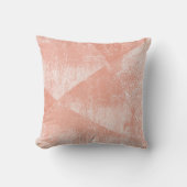 サンゴミニマル幾何インクテクスチャ クッション (正面)