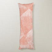 サンゴミニマル幾何インクテクスチャ ボディピロー (裏面 (縦))