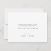 サンゴモダンとティール（緑がかった色）縁どサンキューカード サンキューカード (裏面)