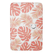 サンゴモダンとモノグラム熱帯 バスマット (正面縦)